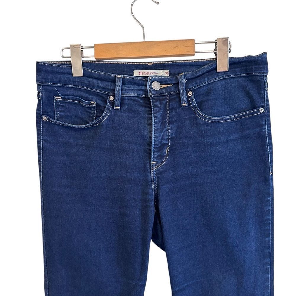 Levis 311 Shaping Skinny Dark Wash Jeans Size 30 - Picture 3 of 6